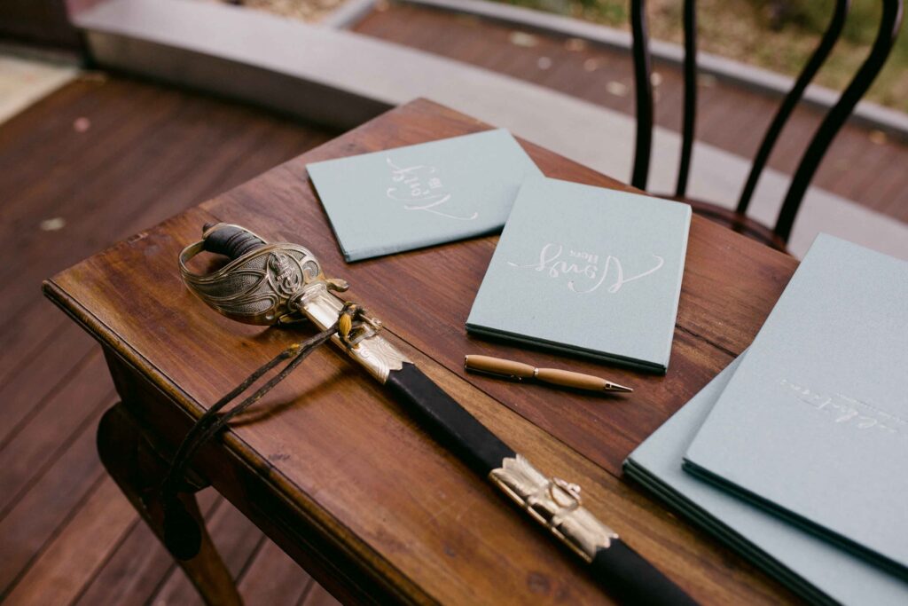Meaningful family heirloom included in a personal micro wedding celebration.
