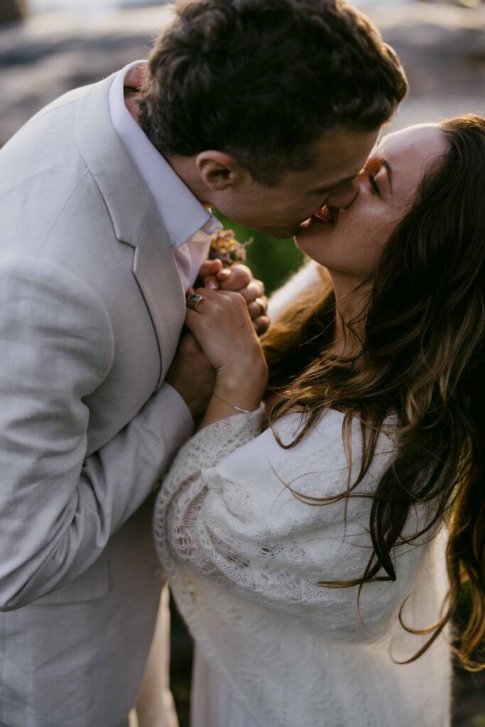 pre-weedding intimate moment contos beach margaret river