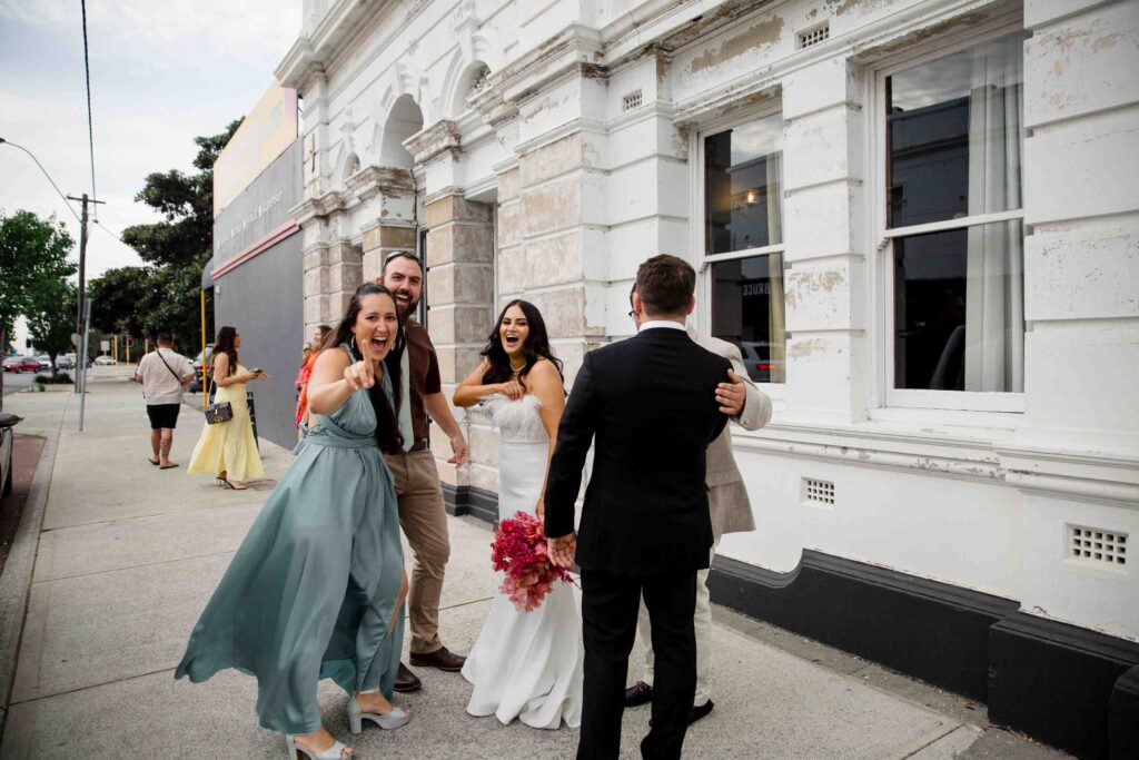 Relaxed candid guest photographs at a small Perth wedding
