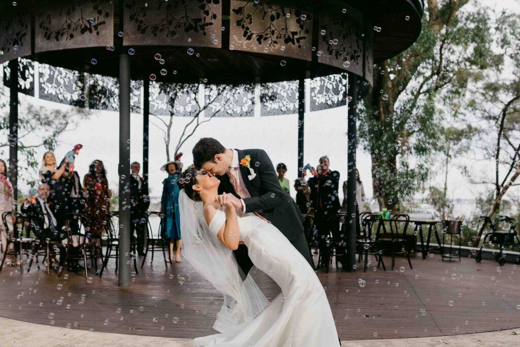 kissing down the aisle perth micro wedding marlee pacillion kings park