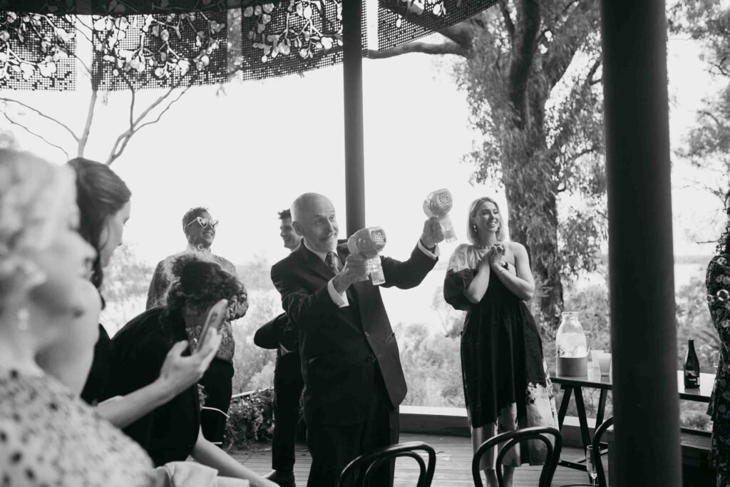 Intimate post-ceremony celebration at a Perth micro wedding]