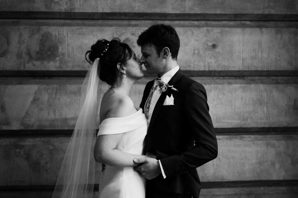 initmate moment with couple after their micro-wedding