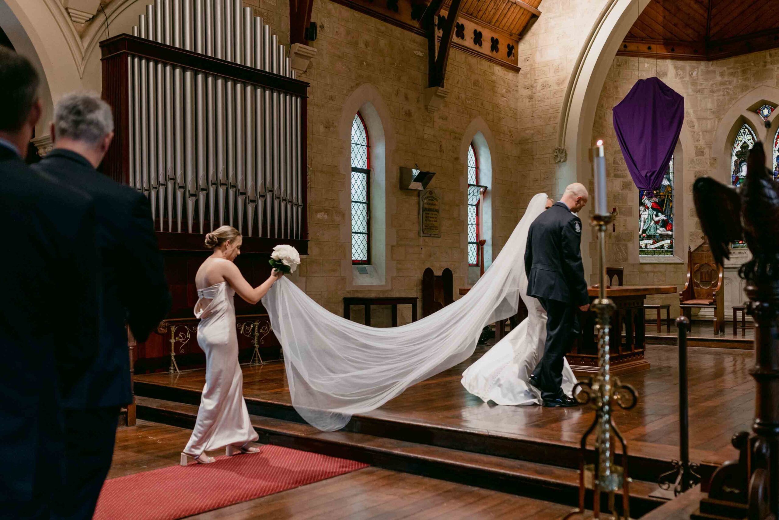 micro-wedding church ceremony