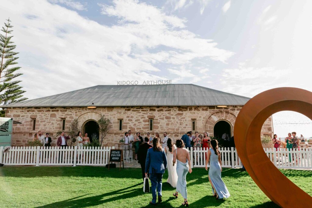 One-location micro wedding venue in Perth with space for photographs