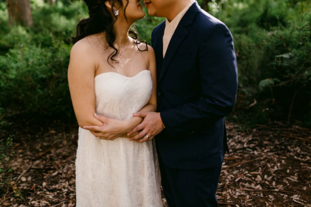 Intimate Boranup Forest couple portrait in Western Australia