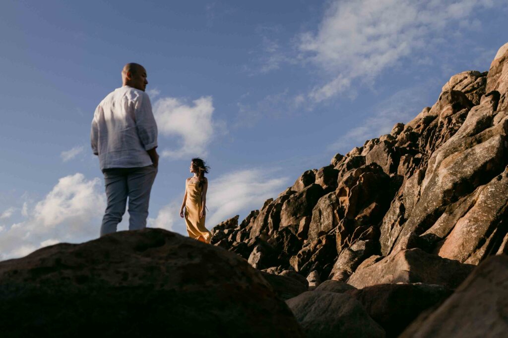 Intimate couple photograph at Injidup Natural Spa near Yallingup