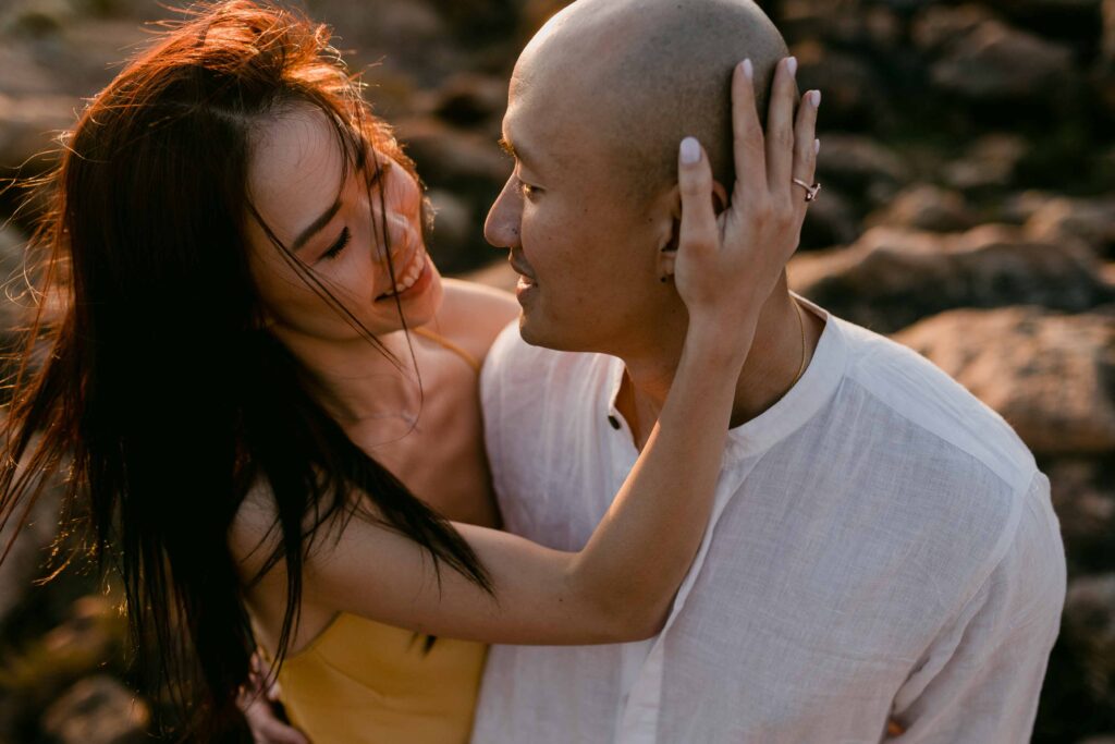 closue up of couple at Injidup spa