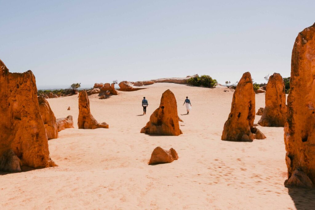 Getting lost for their prewedding shoot in the Pinnacles