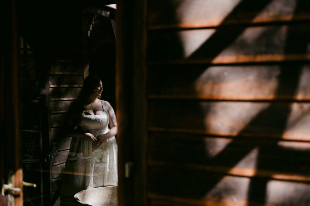 artistic portrait bride