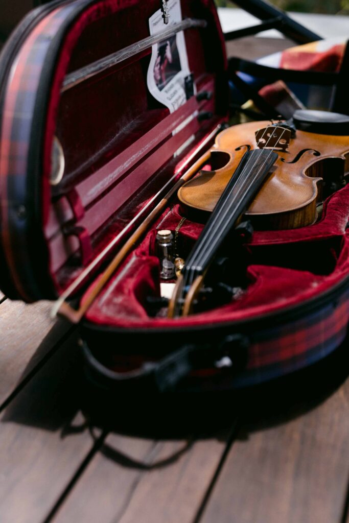 Riverside Ensembles violinist performing at a Kings Park micro wedding